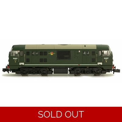 DAPOL 2D-012-011 N Gauge CLASS 22 D6327 BR Green Disc Headcode Amended WP